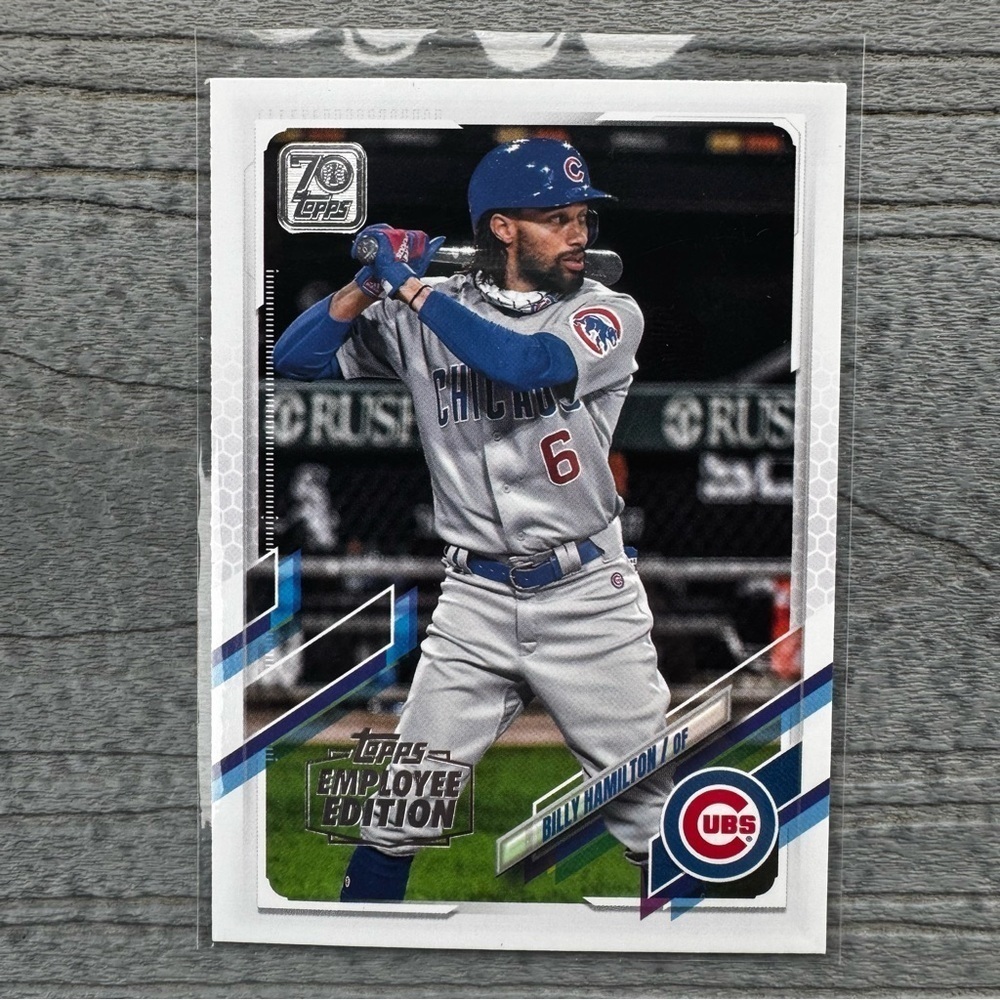 2021 Topps Employee Edition Billy Hamilton Chicago Cubs Rare Parallel #588